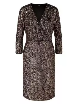 Платье до колена Oui Kleid, цвет Rosa/Grau