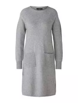 Платье до колена Oui Strickkleid, цвет river stone