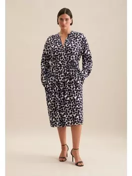 Платье до колена Seidensticker, темно-синий