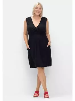 Платье до колена sheego, черный