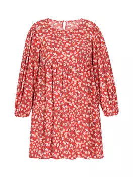 Платье до колена Sidona Plus Size Dress, красный