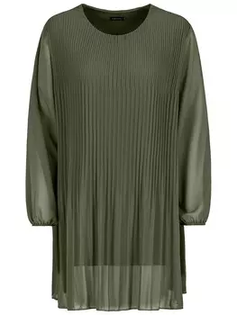 Платье до колена Sublevel Plisseekleid, оливковый