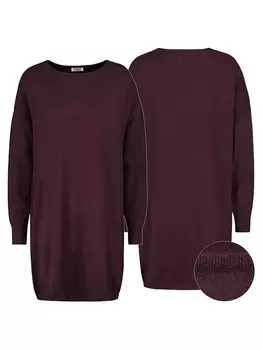 Платье до колена Sublevel Strickkleid, бордо