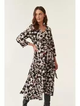 Платье до колена TATUUM Kleid, цвет Beige/Schwarz