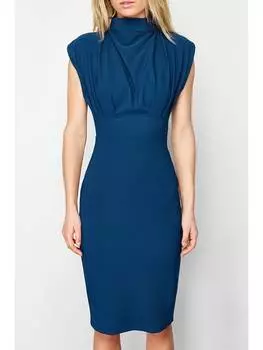 Платье до колена trendyol, синий