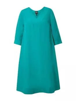 Платье до колена Ulla Popken, цвет grnblau