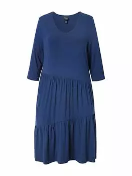 Платье до колена Ulla Popken, цвет tintenblau