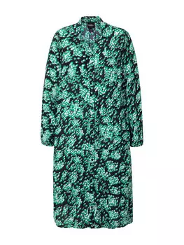 Платье до колена Ulla Popken Hemdblusenkleid, черный