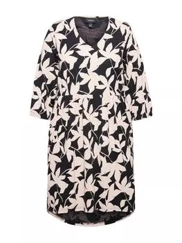 Платье до колена Ulla Popken Jerseykleid, черный