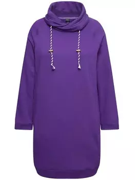 Платье до колена Ulla Popken Kleid, цвет tiefes violett