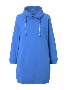 Платье до колена Ulla Popken Kleid, цвет pfauenblau