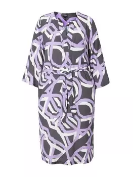 Платье до колена Ulla Popken Midikleid, серый