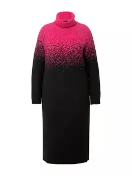 Платье до колена Ulla Popken Strickkleid, черный