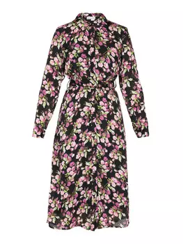 Платье до колена Usha, цвет black multicolor