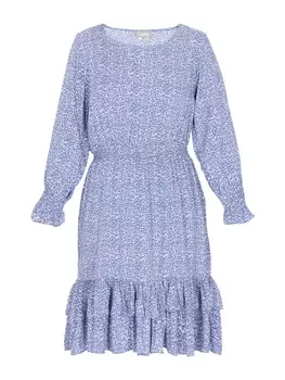 Платье до колена Usha, цвет blue white
