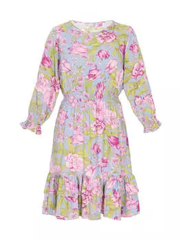 Платье до колена Usha, цвет blue multicolor