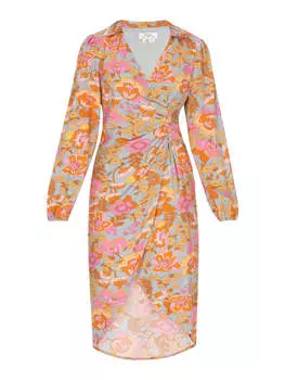 Платье до колена usha FESTIVAL, цвет stone grey multicolor