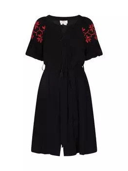 Платье до колена usha FESTIVAL Kleid, цвет Schwarz Rot