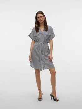 Платье до колена Vero Moda, цвет schwarz-wei