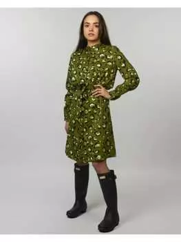 Платье до колена Vero Moda, зеленый