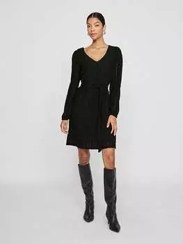 Платье до колена Vila, черный