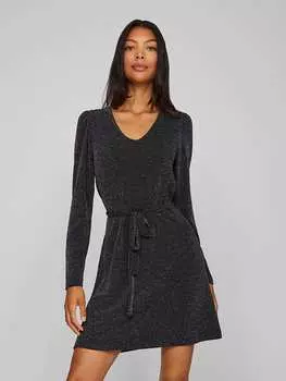 Платье до колена Vila, черный