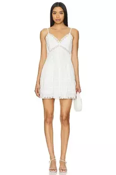 Платье docila Loveshackfancy, белый