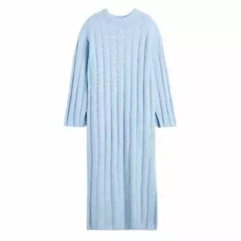 Платье домашнее H&amp;M Oversized Rib-knit, голубой