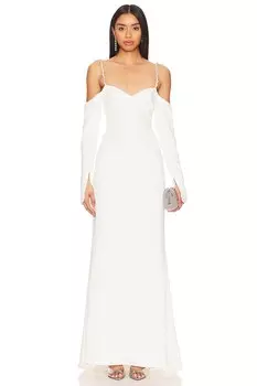 Платье доминик с открытыми плечами Lovers And Friends, белый