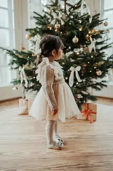 Платье Donsje для маленькой девочки Bilie Dress, бежевый