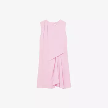 Платье драпированное Reiss, розовый