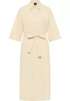 Платье DreiMaster Hemd, светло-бежевый