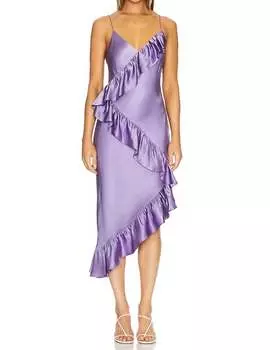 Платье Dua Midi в сиреневом цвете Cami NYC