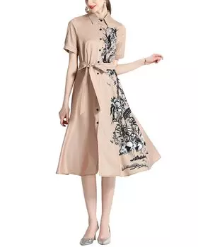 Платье Дза DZA, бежевый