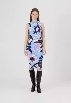 Платье-джемпер AUTUMN PAISLEY DRESS kate spade new york, светло-голубой