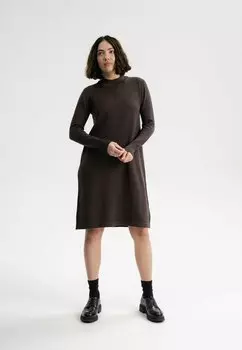 Платье-джемпер BASIC HARLEEN MELA, темно-коричневый