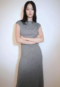 Платье-джемпер BASILO Mango, серый