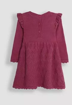 Платье-джемпер BUNNY EMBROIDERED REGULAR FIT JoJo Maman Bb, розовый