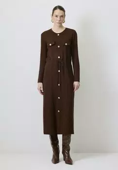 Платье-джемпер BUTTONED Touch Priv, коричневый