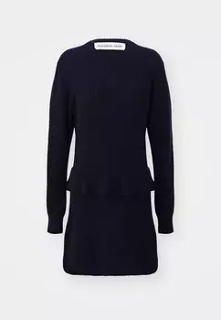 Платье-джемпер CARMEN PEPLUM DRESS DESIGNERS REMIX, темно-синий