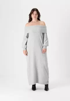 Платье-джемпер CARODA DRESS ONLY Carmakoma, цвет Mottled Light Grey