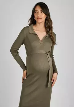 Платье-джемпер COLLARED MATERNITY REGULAR FIT JoJo Maman Bb, зеленый