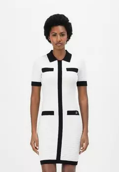 Платье-джемпер CONTRAST DRESS KARL LAGERFELD, кремовый