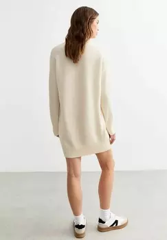 Платье-джемпер CREW NECK MINI New Look, молочный
