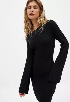Платье-джемпер DETAIL NA-KD, черный