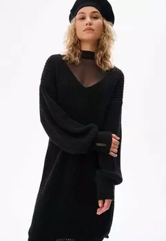 Платье-джемпер DIRI blue shadow, черный