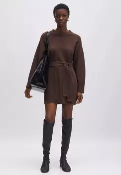 Платье-джемпер EDITED, коричневый