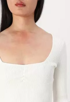 Платье-джемпер EMEA PINCH BUST TIE BACK SWEATER DRESS Hollister Co., белый