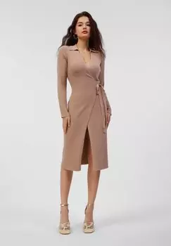 Платье-джемпер Even&Odd, светло-коричневый