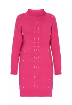 Платье-джемпер faina, розовый